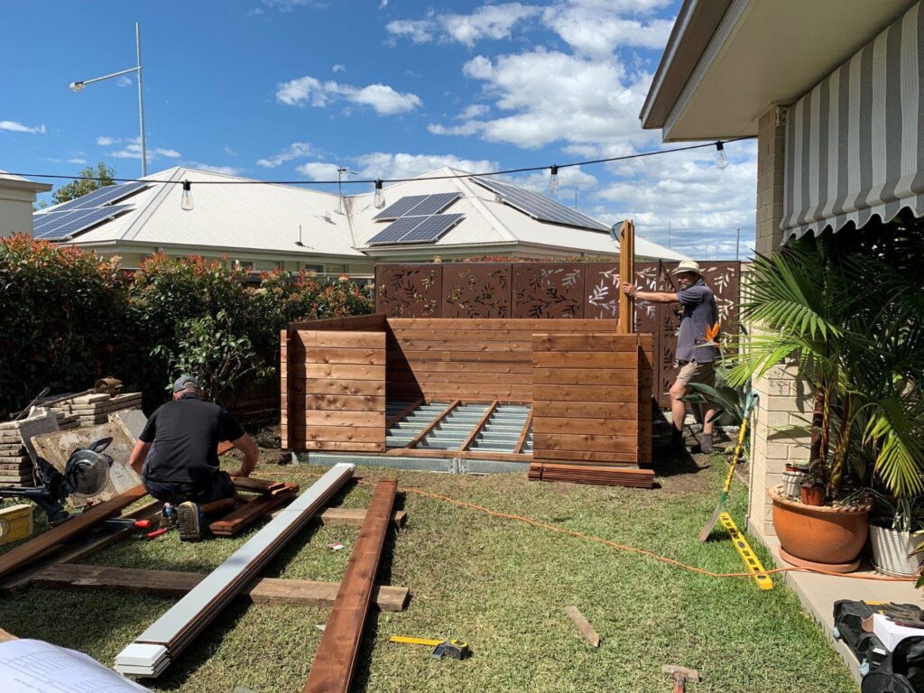building a small cabin in the backyard