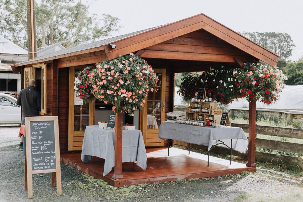 Fruit and vegetable stall set up for sale nz