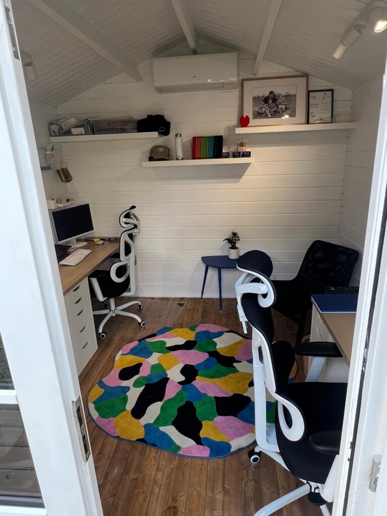 Graphic design business run from a SheShed 