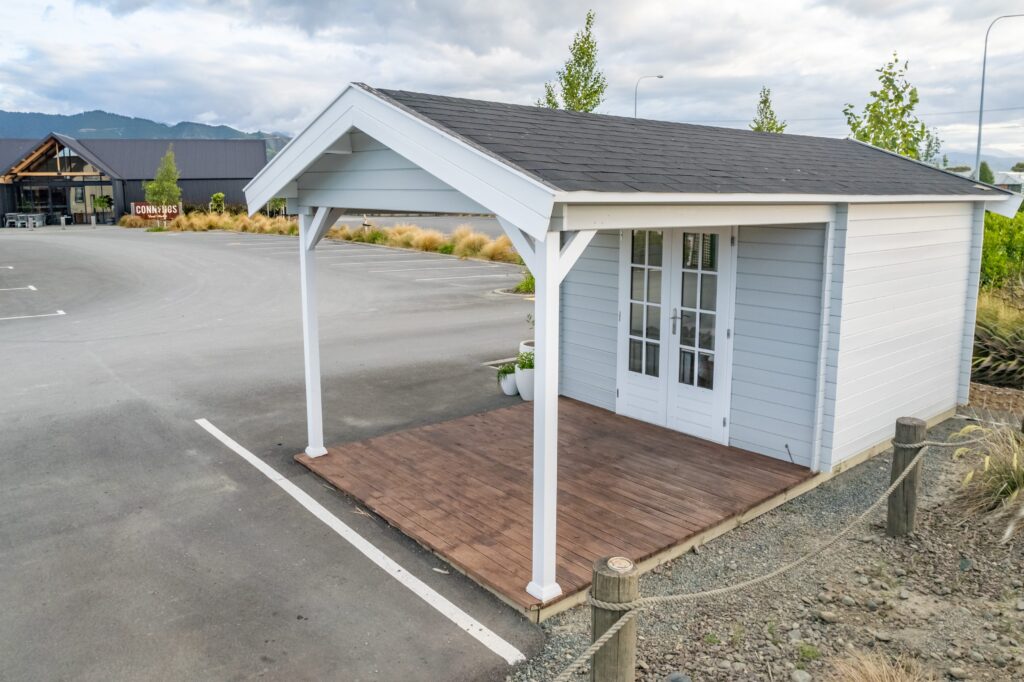 Star Cabin Canopy Kitset (9m2+9m2 Canopy) with asphalt shingle tiles