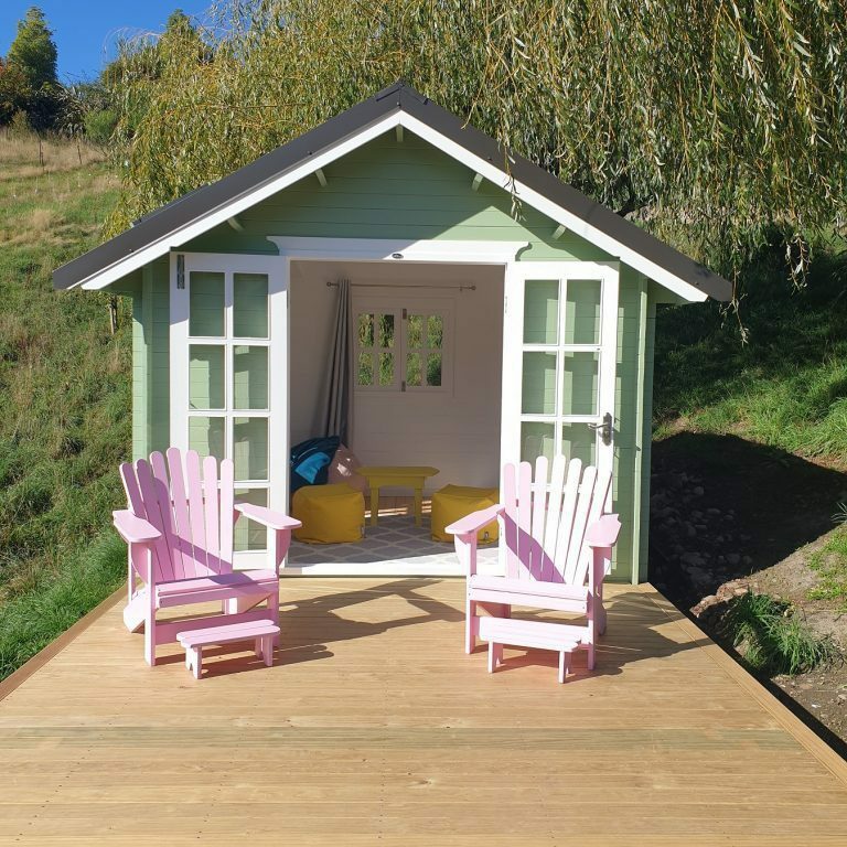 Timber cabin on a rural property for sale