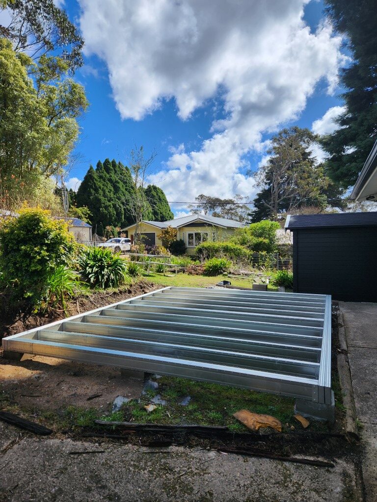 Steel Subframe for sheshed cabins