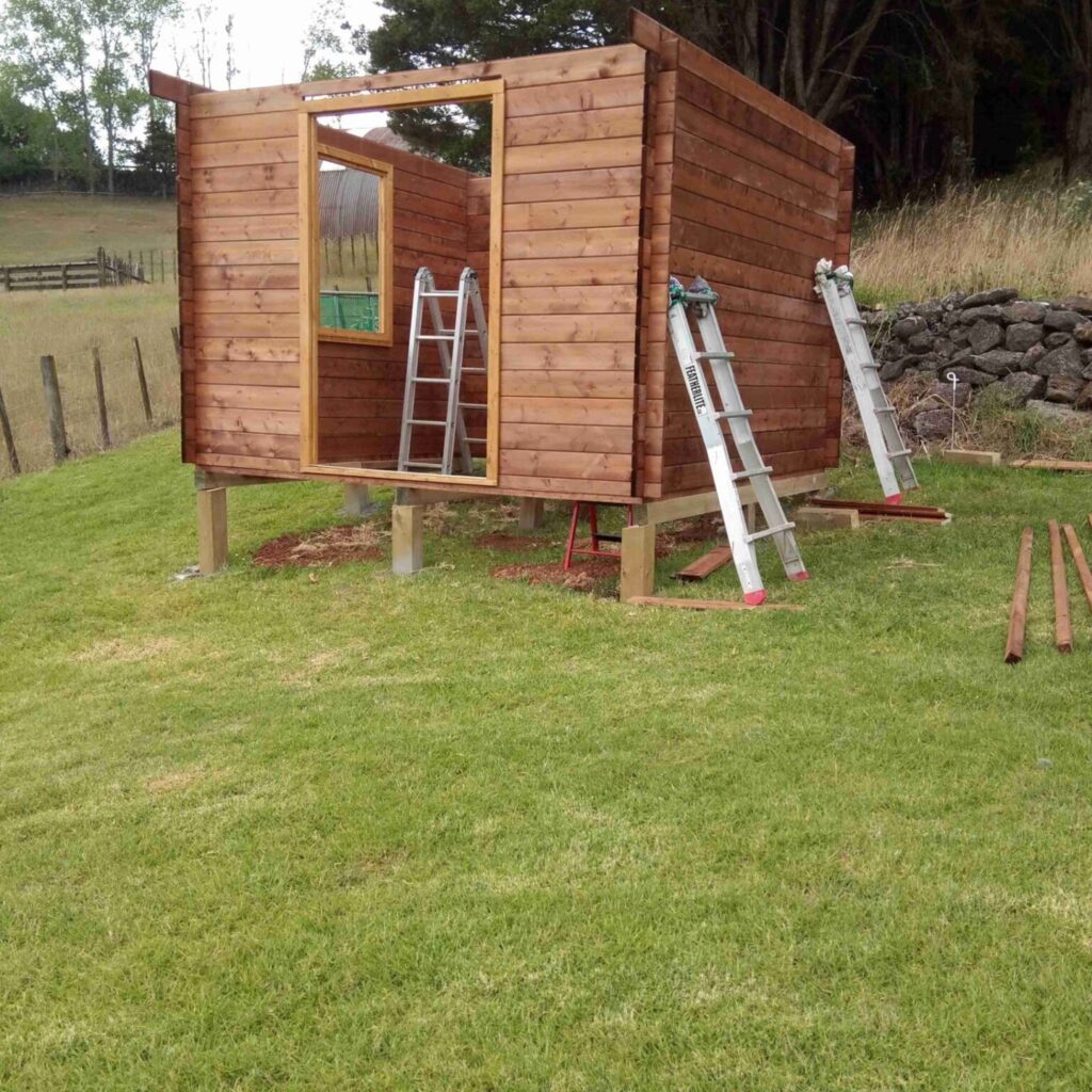 A SheShed under construction