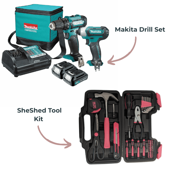 Steel a Deal with a Makita Drill and SheShed tool kit.