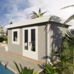 angled front render of skyline cabin