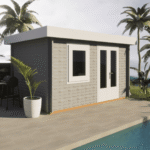 angled front render of skyline cabin