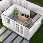render of layout of skyline cabin
