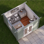 birdseye layout star summit cabin render
