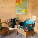 inside of backyard retreat alpine cabin