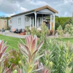 focus on plants outside star canopy cabin bee valley flower farm business