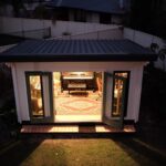 outside of Coastal cabin music room
