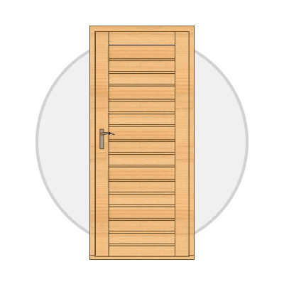 Solid Timber Door for 68mm Walls