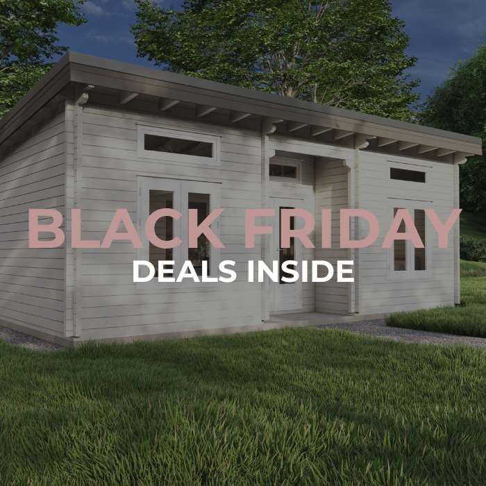horizon cabin with black friday wording