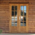 Close-up of W24H French-style double doors