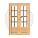 Double doors for sale on a kitset shed