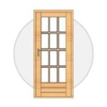 French doors for sale on a cabin