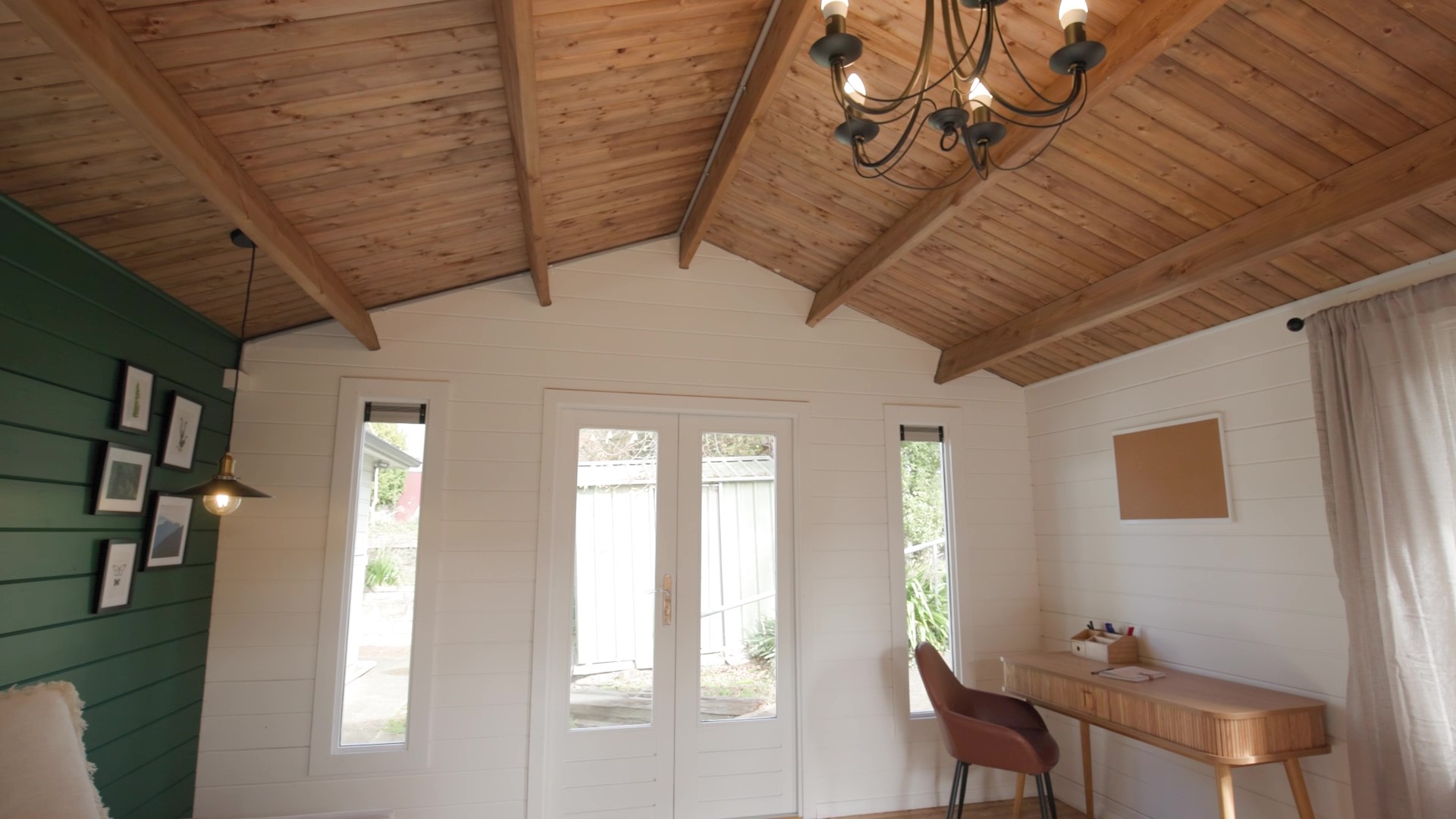 inside of tasman display cabin retreat with decorated interior