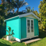 outside of painted star cabin home office