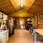 inside of star deluxe canopy canopy cabin shed with top hung windows