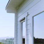 outside of tussock display cabin with window closeup