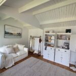 inside of painted and styled brook river display cabin