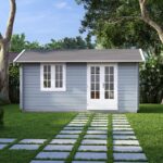 front woodland cabin render