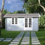 front woodland cabin render
