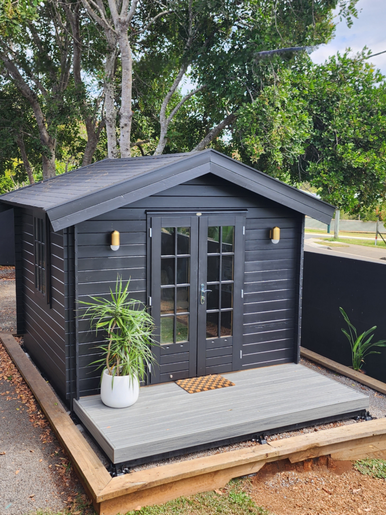 Jimmy and Tam's painted SheShed