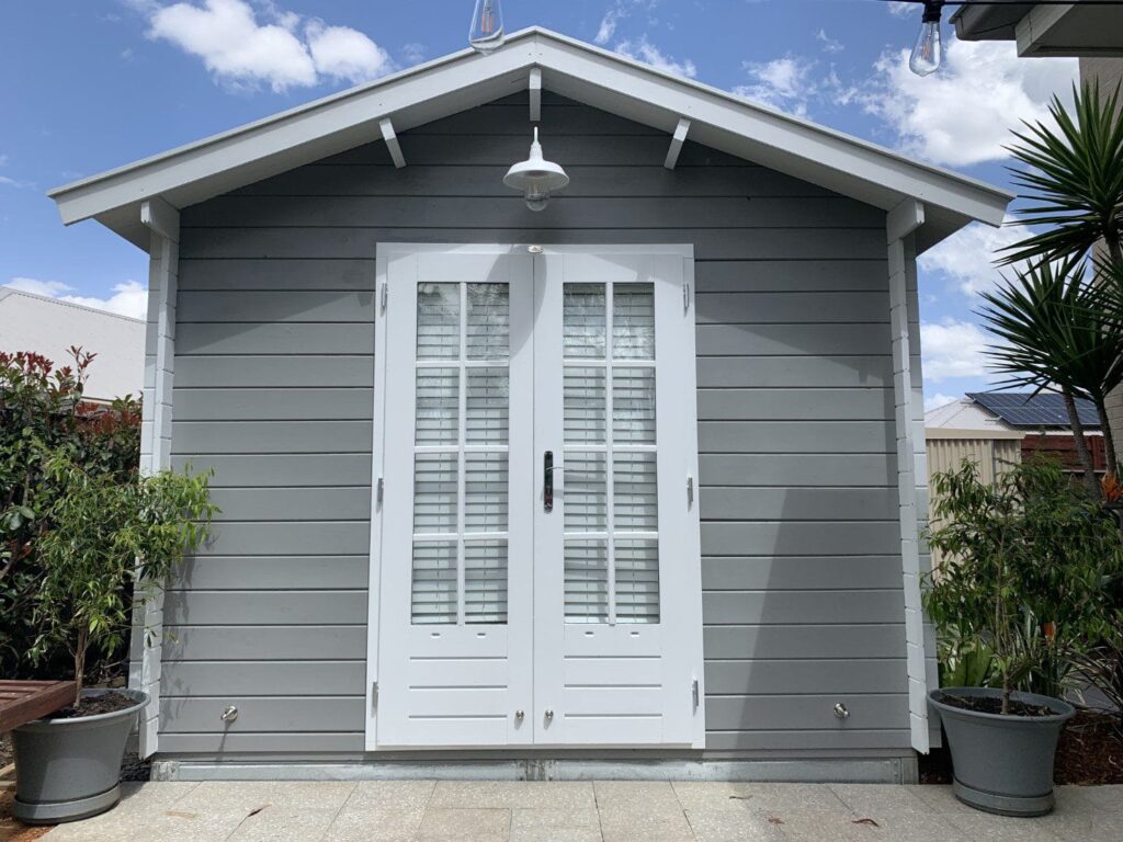 timber bunnings shed
