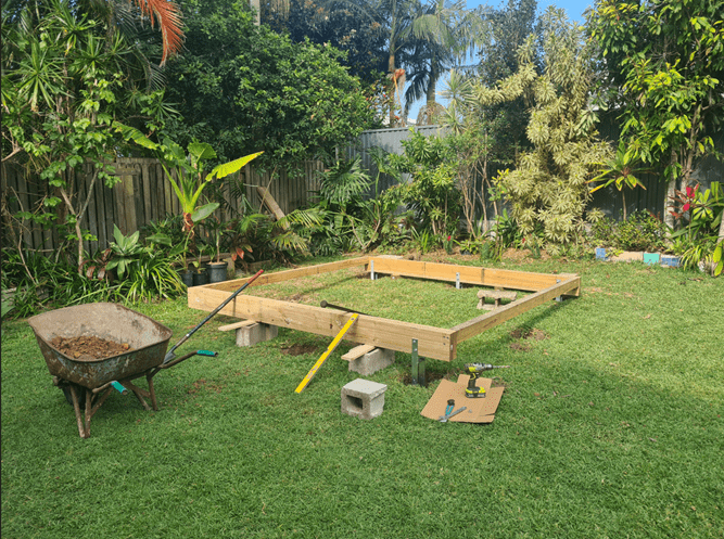 Construction of Stuart's Star cabin is underway
