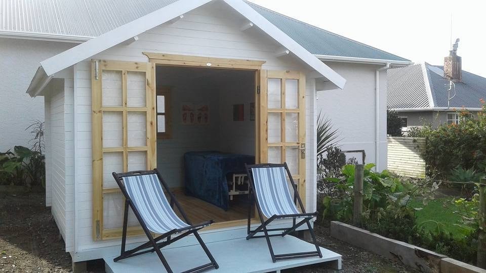 Natural healing clinic using a kitset cabin to run their business from