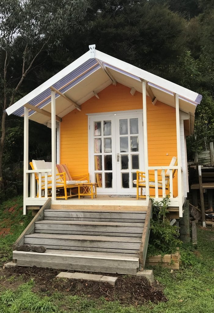 Sirpa the artist cabin and sleepout Marlborough sounds nz