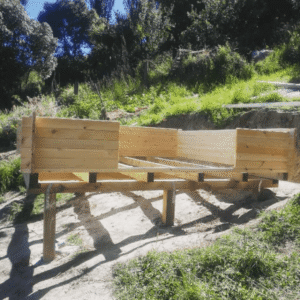 Cabin being build by the seaside bach for an extra bedroom